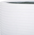 SAFAVIEH Outdoor Collection Nardo White Cement Ficonstone Planter Pot - Image 7