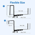 Halatool 4-Pack Heavy Duty Window Box Bracket, Adjustable Wall Mount Planter - Image 3