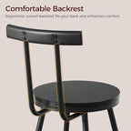 Bar Stools, Metal Frame, Adjustable Feet, Easy Assembly, - Image 7