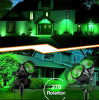 Halloween Christmas Outdoor Spotlights Green Landscape Lights Outdoor Spotlight - Image 5