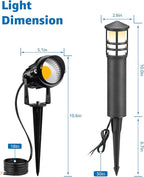 SUNVIE 12-Pack Low Voltage Landscape Lighting Kit LED Bollard Pathway Lights - Image 8