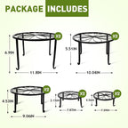 ESRICH 10Pack Plant Stand, Metal Plant Stands - Image 2