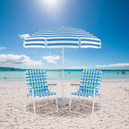 VINGLI Patio Lawn Webbed Folding Chairs Outdoor Beach Portable Camping Chair - Image 2