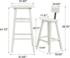 3-Piece Outdoor High Table Set, HDPE Weather Resistant - Image 3