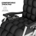 MoNiBloom Reinforced Zero Gravity Chair, Folding Pool Beach Lounger, Portable - Image 7