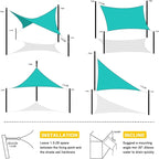 Artpuch Waterproof Sun Shade Sail, UV Resistant Rain Canopy, Curved Edges Shade - Image 6