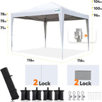 Quictent Privacy 8x8 Pop up Canopy Tent - Image 6