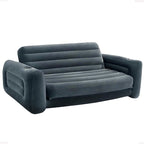 Intex Inflatable Pull-Out Sofa: Velvety Surface, 2-in-1 Valve by INTEX