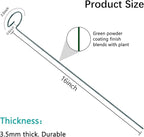 20 Pack 16 Inch Plant Support Stakes, Metal Single stemmed Flower Support - Image 3