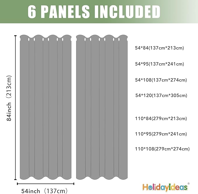HolidayIdeas Extra Wide Outdoor Curtains - Image 7
