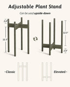 Adjustable Plant Stand Indoor, Bamboo Plant Stand Fits 8 9 10 11 12 Inches - Image 4