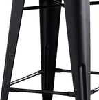 AC Pacific 24” Metal Barstool Set of 4 – Country Rustic Style - Image 7