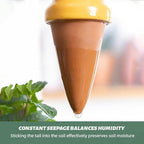 4 Pack Terracotta Watering Spikes, Vacation Self-Watering Planters Devices - Image 4