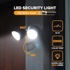 LUTEC 32W 3500 Lumen LED Security Lights Motion Sensor Light Outdoor, 5000K - Image 2