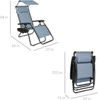 Best Choice Products Folding Zero Gravity Outdoor Recliner Patio Lounge Chair - Image 2