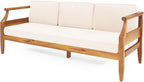 Christopher Knight Home Aston Outdoor 3 Seater Sofa, Upholstered Cushion Couch - Image 8