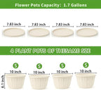 Quarut 10 inch Plastic Flower Pots - Image 4