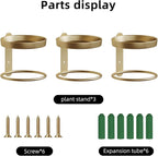 Metal Wall Planters Mid Century Modern Floating Shelves - Image 6