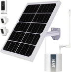 Solar Panel for Security Camera 2 in 1 Port 10W Ring Camera Solar Charger by Unknown