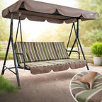 Kozyard Alicia 3-Seat Patio Swing, Outdoor Canopy Swing - Image 3
