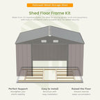 Patiowell 10 x 12 FT Metal Storage Shed - Image 2