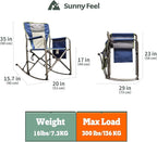 SUNNYFEEL Camping Directors Chair, Heavy Duty, Oversized Portable Folding Chair - Image 3