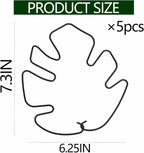 5PCS Monstera Plant Stem Support -7.3*6.25IN Adjustable Metal Stake - Image 2