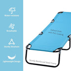 Outsunny Folding Chaise Lounge Pool Chairs, Outdoor Sun Tanning Chairs - Image 5