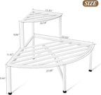 Corner Plant Stand Outdoor Metal, 2 Tier Heavy Duty Ladder Plant Shelf Indoor - Image 5