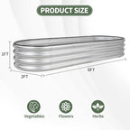 1MORE Galvanized Raised Garden Bed- Planter Garden Boxes Outdoor, Raised Beds - Image 7