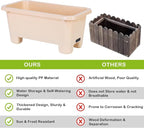 Self-Watering Rectangle Planter Boxes 8-Pack, 15.7-Inch Window Box Planter - Image 3