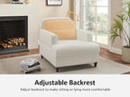 Oversized Chaise Lounge Accent Chair, Cloud Fluffy Chaise Sofa Recliner - Image 4