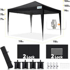 Quictent Privacy 10x10 Pop up Canopy Tent - Image 5