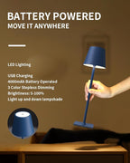 KDG 2 Pack Cordless Table Lamp, Portable LED Desk Lamp, 4000mAh Battery Operated - Image 4