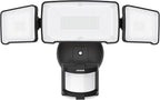LEPOWER LED Motion Sensor Security Lights, 3 Head Motion Detected, Waterproof by LEPOWER