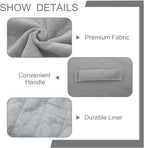 MeMoreCool Square Stuffed Pouf Ottoman Foot Rest, Floor Pouf Foot Stool - Image 5