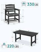 SERWALL 6-Person Outdoor Dining Table - Image 3