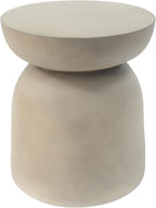 Christopher Knight Home Stela Patio Lightweight Concrete Drum Side Table - Image 5