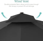 Best Choice Products 10x10ft Cantilever Patio Umbrella w/Base Included - Image 6