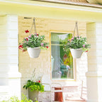 5 Pack 10 Inch Plant Pots for Indoor Outdoor, Plastic Floor Planters - Image 2