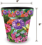 Briarwood Lane Zinnias in Bloom Small Planter - Image 2