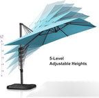 PURPLE LEAF 9'×11.5' Cantilever Patio Umbrella - Image 4