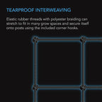 AC Infinity Grow Tent Trellis Netting 2x4', Heavy-Duty Elastic Plant Net - Image 3