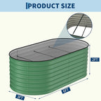 Garvee 2 Pack Galvanized Raised Garden Beds - Image 2