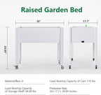 Raised Garden Bed with Legs, 28.9" Tall Self-Watering Raised Planter Box with - Image 2