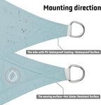 LOVE STORY Waterproof 10' x 10' x 14' Triangle Sky Blue Sun Shade Sail Cannoy - Image 3