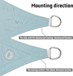 LOVE STORY Waterproof 10' x 10' Rectangle Sky Blue Sun Shade Sail Cannoy UV - Image 3