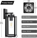 Outdoor Wall Light Fixtures, Exterior Waterproof Wall Lanterns, Porch Sconces - Image 7