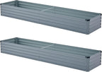 2 Pack 6x1.5x1FT Galvanized Raised Garden Bed Kit, Outdoor Metal Planter Box - Image 6