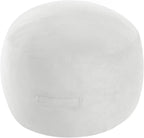 MeMoreCool Round Stuffed Pouf Ottoman Foot Rest, Floor Pouf Foot Stool by MeMoreCool